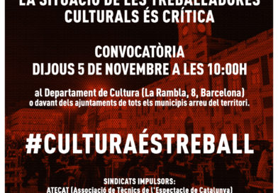 MANIFEST: Les treballadores culturals davant la segona onada (novembre 2020)